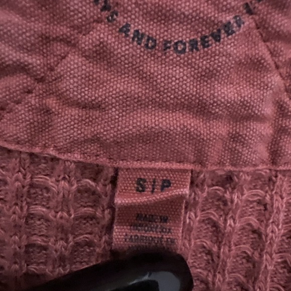 Aerie Womens Size Small Anytime Wave Waffle Shirt Button Up Pink - Picture 7 of 11